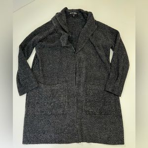 Barefoot Dream CozyChicLite Knit Gray Open Cardigan Sweater